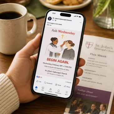 Church communication examples across digital channels