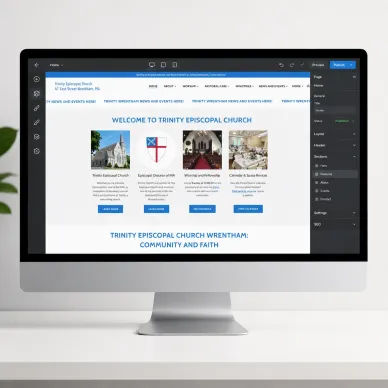 Trinity Episcopal Church Wrentham website being updated in WordPress
